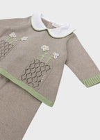 Dove Grey Cotton Birth Set 7567/T