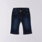 Jeans Denim Maglia Cotone Stretch Neonata Blu 3F740/7750 corredino e abbigliamento neonato | NANU' BABY