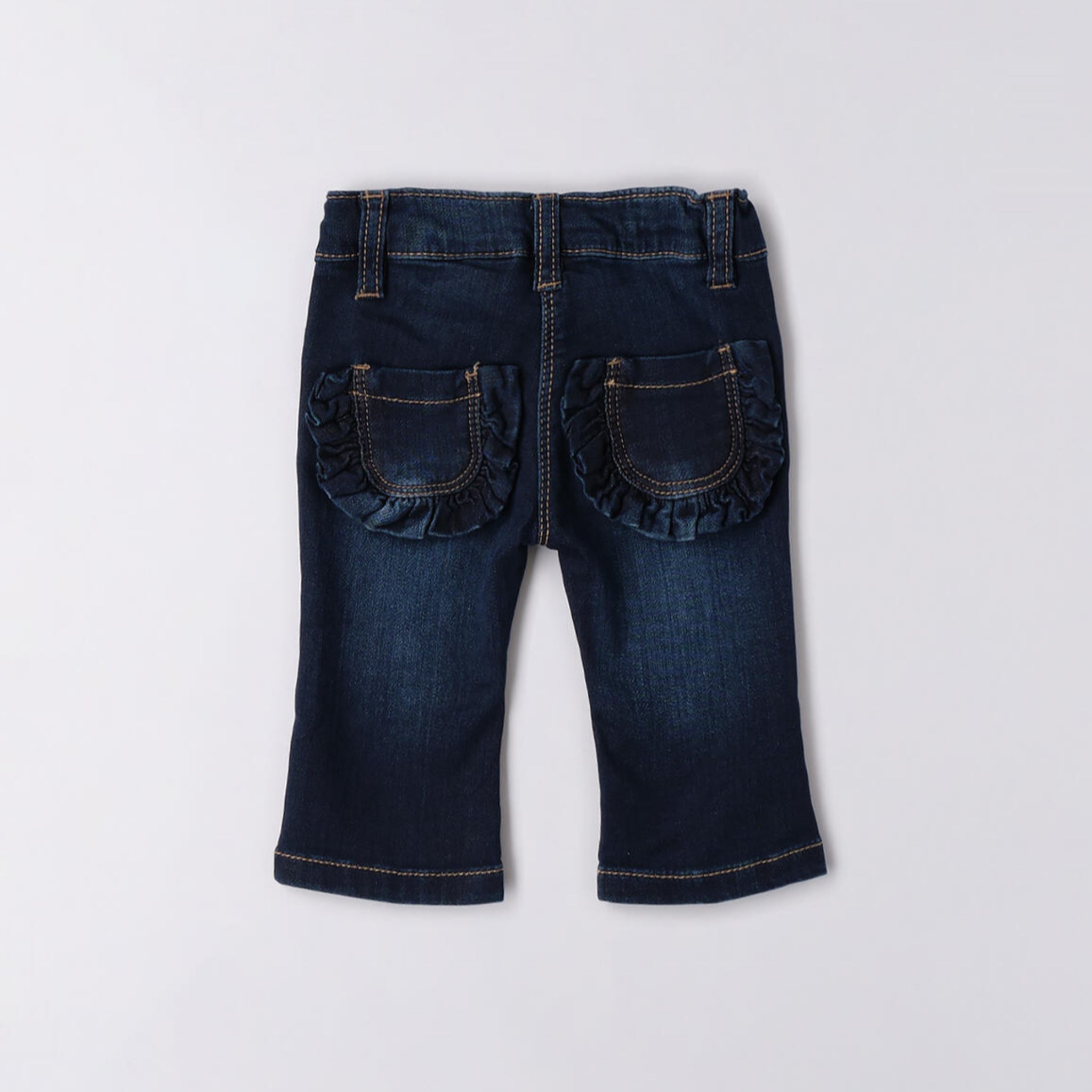 Jeans Denim Maglia Cotone Stretch Neonata Blu 3F740/7750 corredino e abbigliamento neonato | NANU' BABY