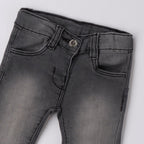 Jeans Denim Maglia Cotone Stretch Neonata Grigio 3F740/7992 corredino e abbigliamento neonato | NANU' BABY