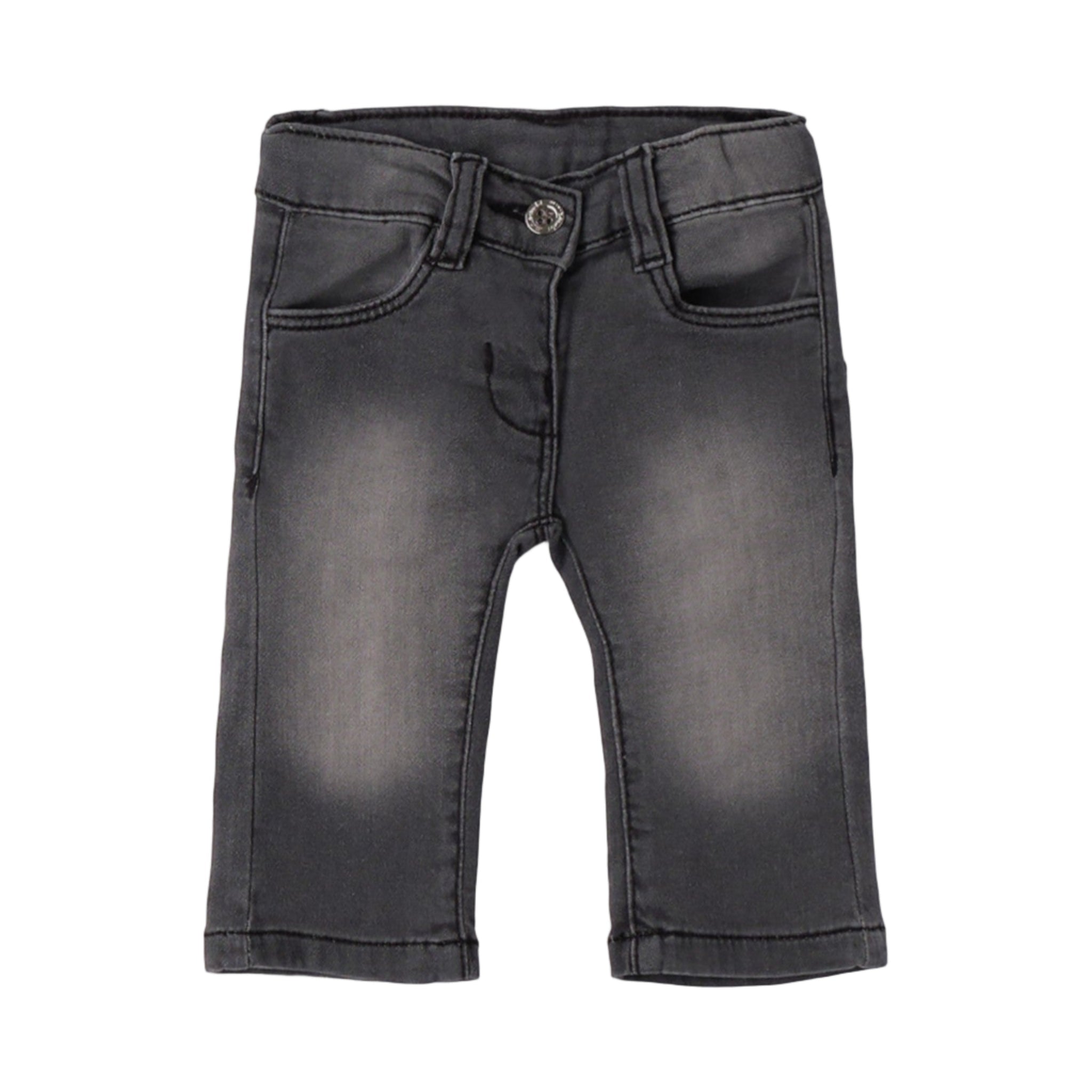 Jeans Denim Maglia Cotone Stretch Neonata Grigio 3F740/7992 corredino e abbigliamento neonato | NANU' BABY