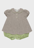 Cotton Lace Romper Dove Grey 7568/T