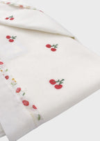 Lenzuolino Ciliegine Cotone Avorio CHERRY/LN corredino e abbigliamento neonato | NANU' BABY