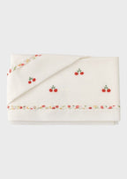 Lenzuolino Ciliegine Cotone Avorio CHERRY/LN corredino e abbigliamento neonato | NANU' BABY