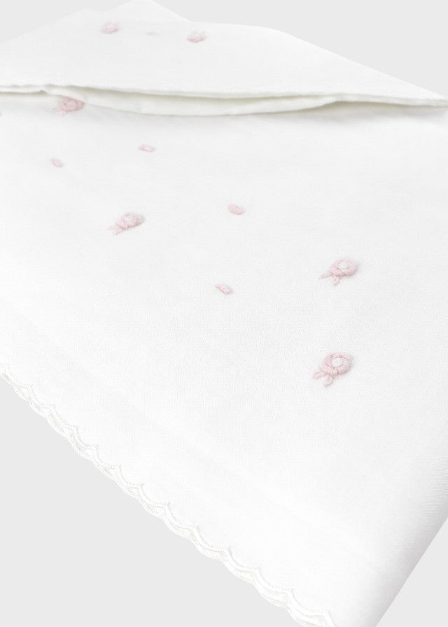 Lenzuolino Cotone Roselline Rosa MARCO/LN corredino e abbigliamento neonato | NANU' BABY