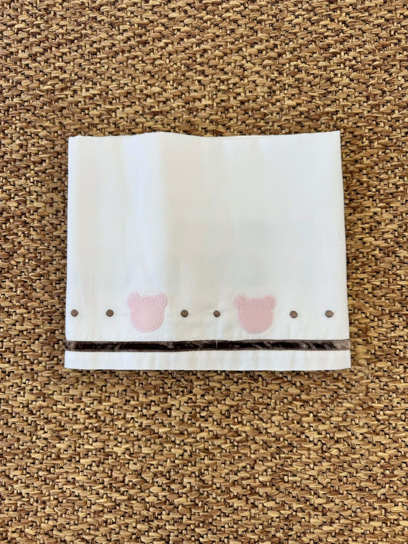 Lenzuolino Dolce Teddy Neonata Bianco IB52LE corredino e abbigliamento neonato | NANU' BABY