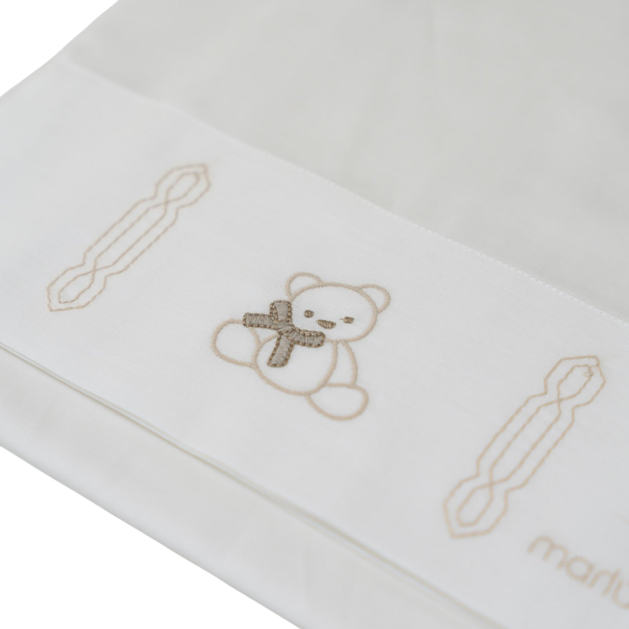 Lenzuolino Neonato Cotone 100% Set 3 Pezzi Vaniglia IN54LE corredino e abbigliamento neonato | NANU' BABY