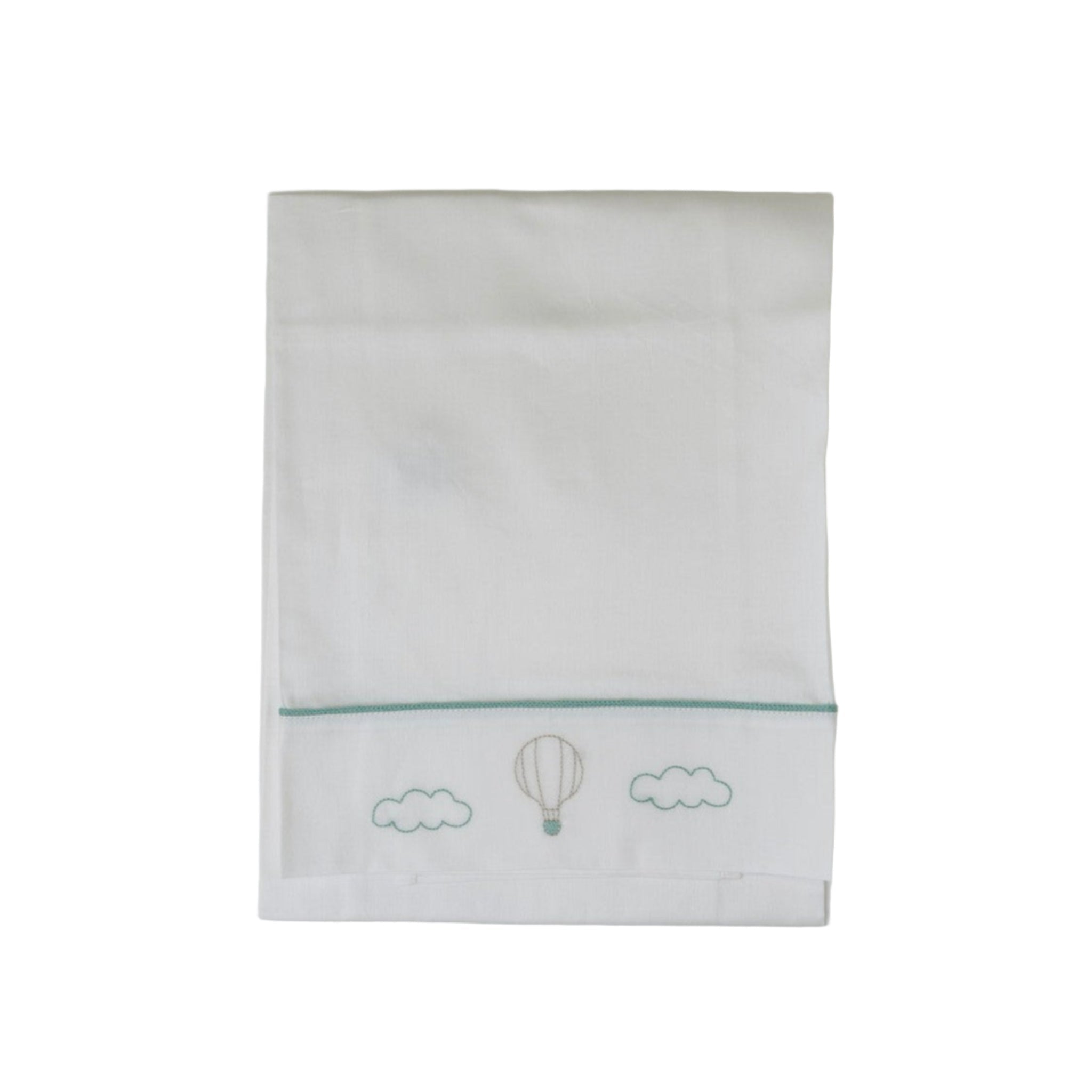 Lenzuolino Neonato Cotone 100% Set 3 Pezzi Vaniglia Mongolfiera IN57LE/V corredino e abbigliamento neonato | NANU' BABY