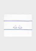 Lenzuolino Neonato Cotone Ricamo Cielo C63404/C - B corredino e abbigliamento neonato | NANU' BABY