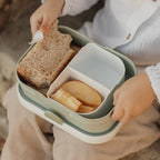 Lunch box con divisori Verde 107440065399 corredino e abbigliamento neonato | NANU' BABY
