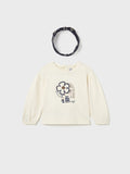 Maglietta cerchietto Bimba PANNA 2078/26 corredino e abbigliamento neonato | NANU' BABY