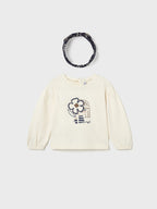 Maglietta cerchietto Bimba PANNA 2078/26 corredino e abbigliamento neonato | NANU' BABY