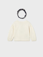 Maglietta cerchietto Bimba PANNA 2078/26 corredino e abbigliamento neonato | NANU' BABY