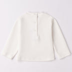 Maglietta Interlock Cotone Bimba Bianco 3F715/112 corredino e abbigliamento neonato | NANU' BABY