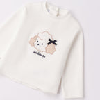 Maglietta Interlock Cotone Bimba Bianco 3F715/112 corredino e abbigliamento neonato | NANU' BABY