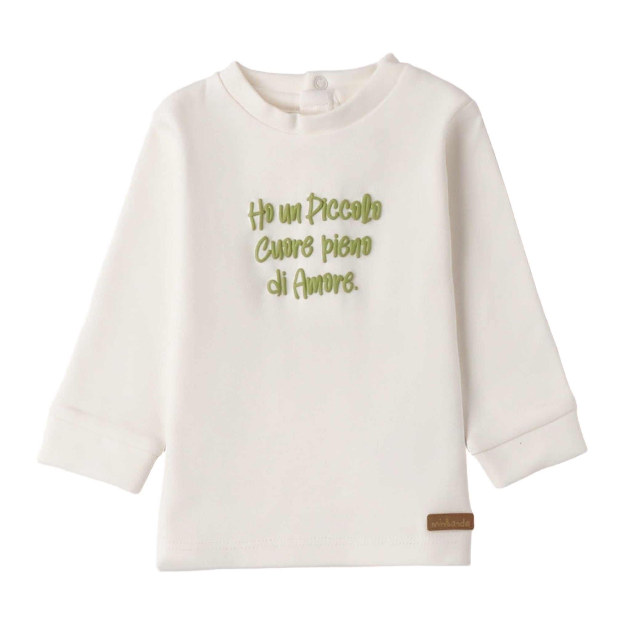 Maglietta Interlock Cotone Bimbo Bianco 3F606/112 corredino e abbigliamento neonato | NANU' BABY