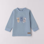 Maglietta Jersey Cotone Manopesca Bimbo Blu 3F611/3964 corredino e abbigliamento neonato | NANU' BABY