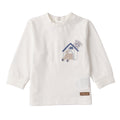 Maglietta Jersey Cotone Ricamo Bimbo Bianco 3F614/112 corredino e abbigliamento neonato | NANU' BABY