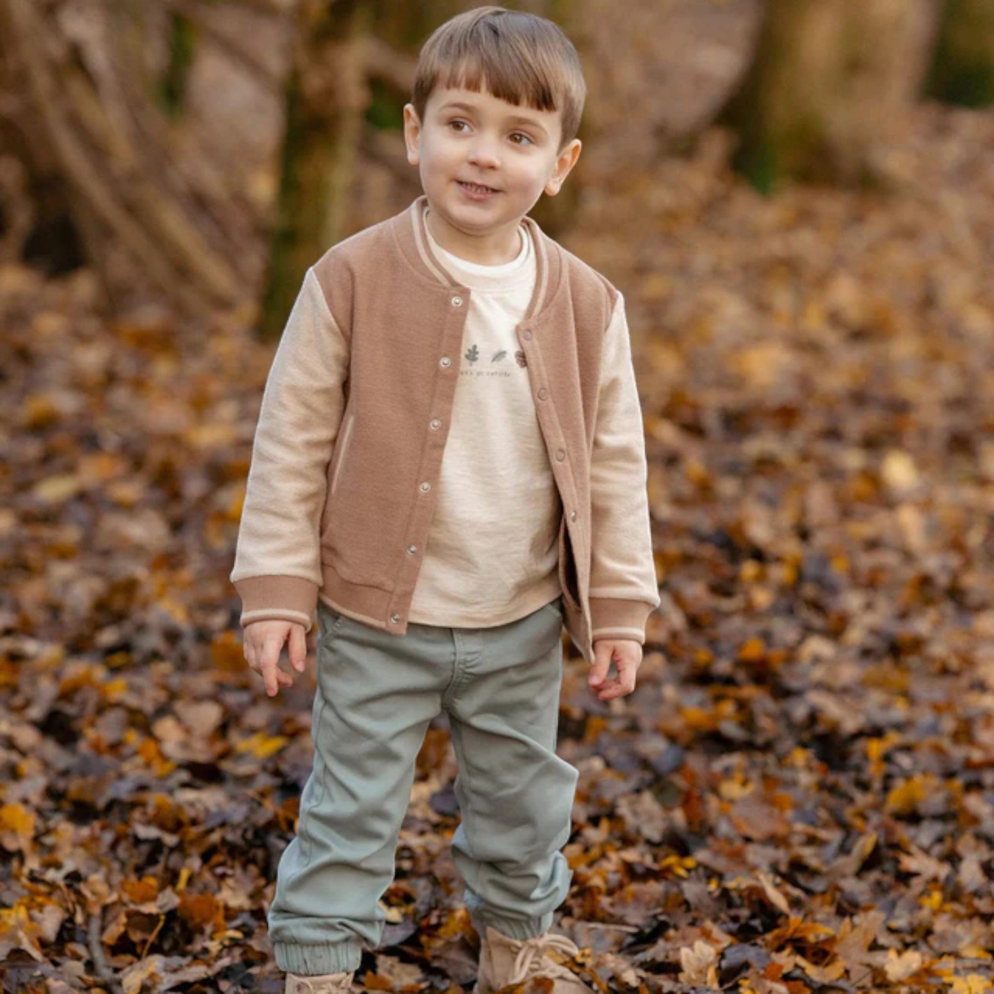 Maglietta manica lunga - Amici della foresta Bimbo Avorio CL25091055 corredino e abbigliamento neonato | NANU' BABY