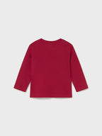 Maglietta m/l applicazione Bimbo Rosso 2071/43 corredino e abbigliamento neonato | NANU' BABY