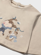 Maglietta m/l Bimba Avorio 2082/91 corredino e abbigliamento neonato | NANU' BABY