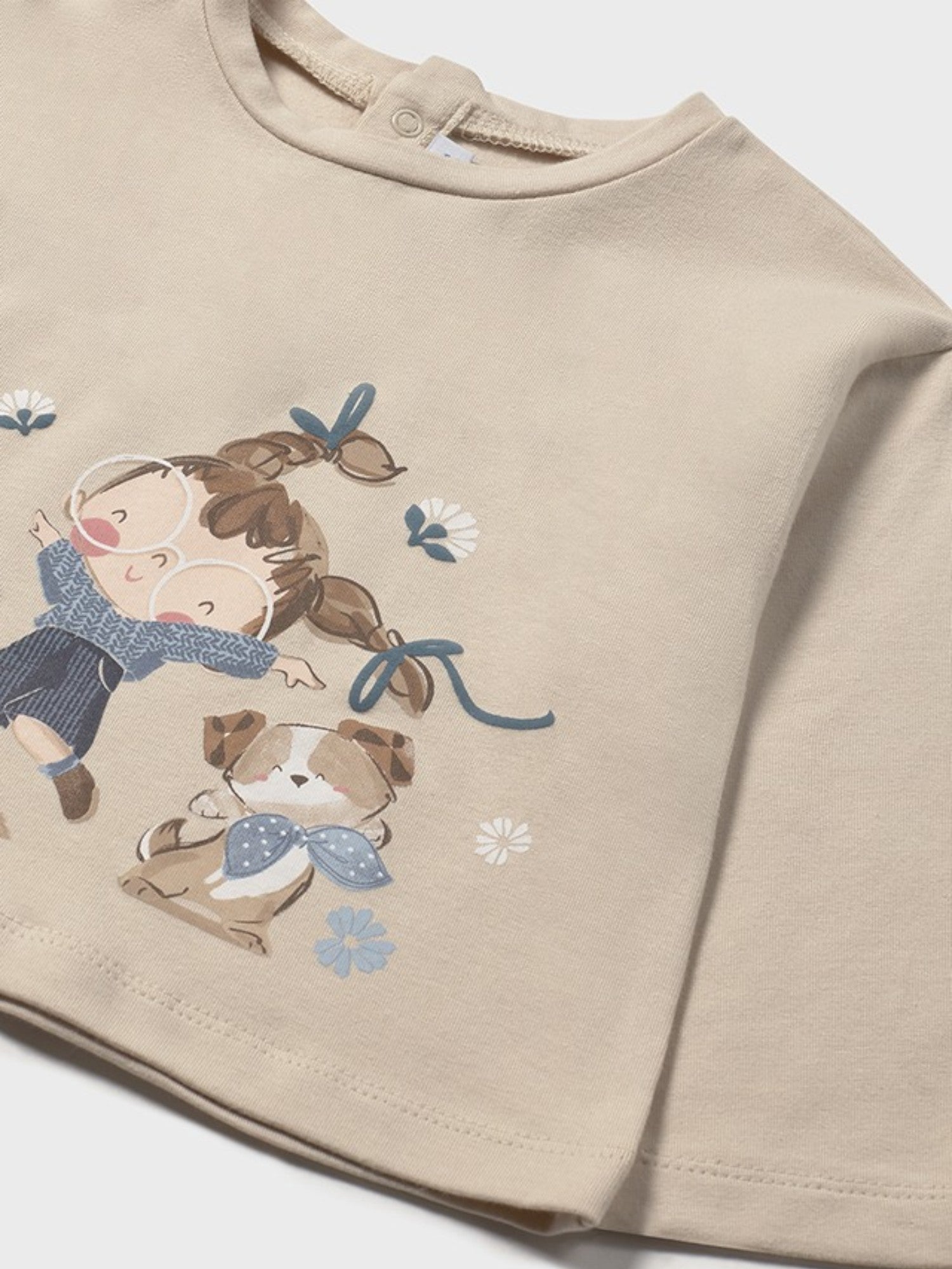 Maglietta m/l Bimba Avorio 2082/91 corredino e abbigliamento neonato | NANU' BABY