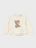 Maglietta m/l stampata Bimba PANNA 2077/83 corredino e abbigliamento neonato | NANU' BABY