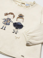 Maglietta m/l vestir Bimba PANNA 2075/79 corredino e abbigliamento neonato | NANU' BABY