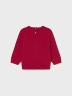 Maglioncino intarsio animal Bimbo Rosso 2345/21 corredino e abbigliamento neonato | NANU' BABY