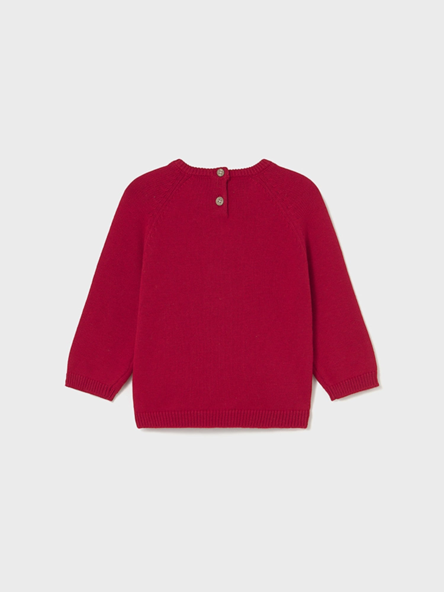 Maglioncino intarsio animal Bimbo Rosso 2345/21 corredino e abbigliamento neonato | NANU' BABY