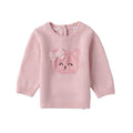 Maglioncino Tricot Cotone Lana Bimba Rosa 3F704/2714 corredino e abbigliamento neonato | NANU' BABY