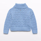 Maglione girocollo traforato Bimba CIELO 5830/4 corredino e abbigliamento neonato | NANU' BABY
