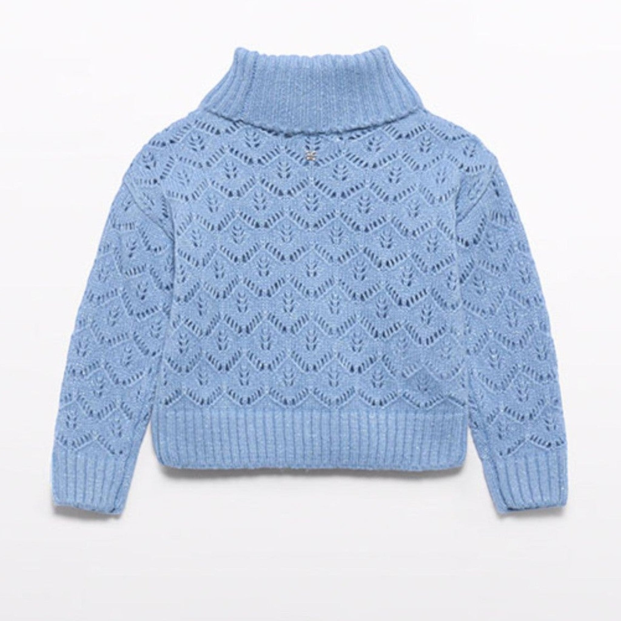 Maglione girocollo traforato Bimba CIELO 5830/4 corredino e abbigliamento neonato | NANU' BABY