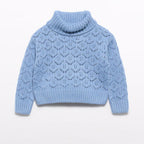 Maglione girocollo traforato Bimba CIELO 5830/4 corredino e abbigliamento neonato | NANU' BABY
