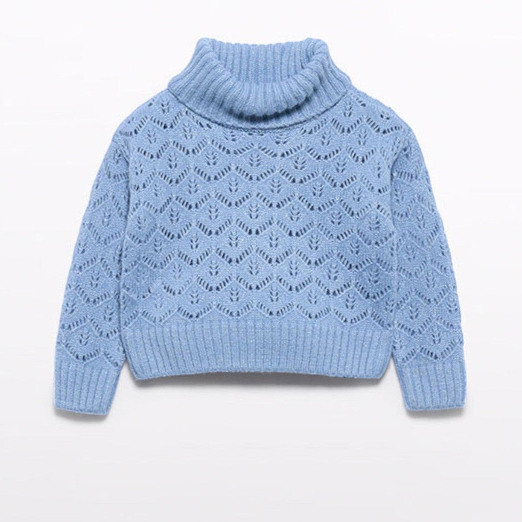 Maglione girocollo traforato Bimba CIELO 5830/4 corredino e abbigliamento neonato | NANU' BABY