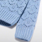 Maglione girocollo traforato Bimba CIELO 5830/4 corredino e abbigliamento neonato | NANU' BABY