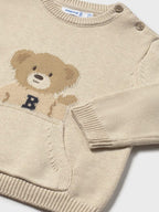 Maglione intarsi grande Bimbo Beige 2341/59 corredino e abbigliamento neonato | NANU' BABY