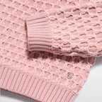 Maglione jacquard ciniglia Bimba Rosa 5828/8 corredino e abbigliamento neonato | NANU' BABY