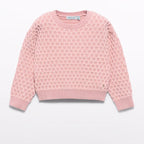 Maglione jacquard ciniglia Bimba Rosa 5828/8 corredino e abbigliamento neonato | NANU' BABY