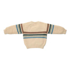 Maglione lavorato a maglia - Amici della foresta - Strisce Bimbo Avorio CL25092080 corredino e abbigliamento neonato | NANU' BABY