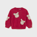 Maglione pelo Bimba Rosso 2356/59 corredino e abbigliamento neonato | NANU' BABY