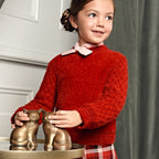 Maglione pelo Bimba Rosso 5827/71 corredino e abbigliamento neonato | NANU' BABY