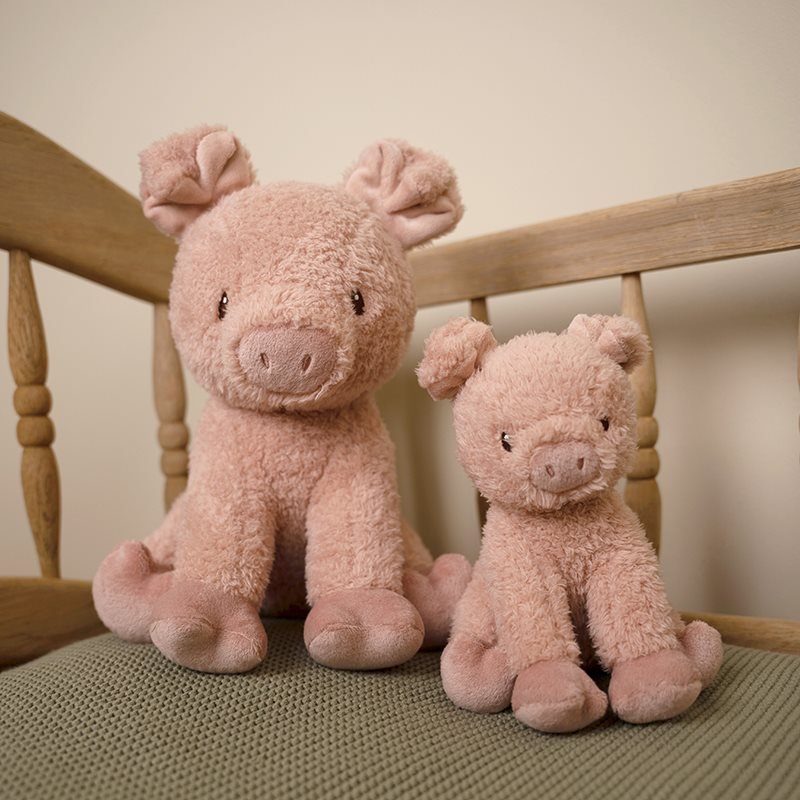 Maialino da coccolare 17 cm Piccola fattoria ROSA LD8828 corredino e abbigliamento neonato | NANU' BABY