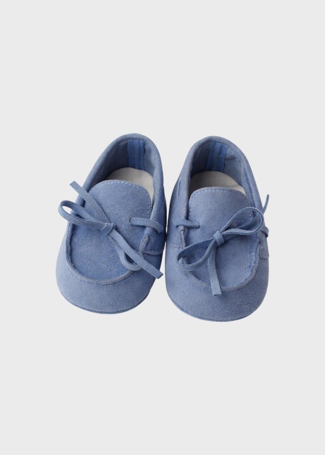 Mocassino Azzurro Cerimonia corredino e abbigliamento neonato | NANU' BABY