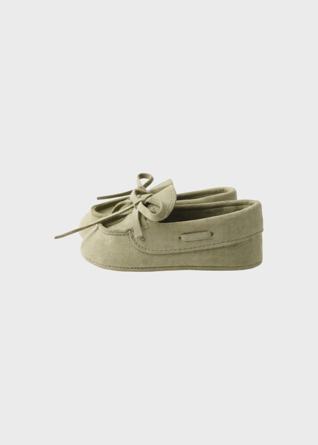 Mocassino Nappina Verde corredino e abbigliamento neonato | NANU' BABY