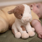 Mucca da coccolare 17 cm Piccola fattoria MULTICOLORE LD8830 corredino e abbigliamento neonato | NANU' BABY