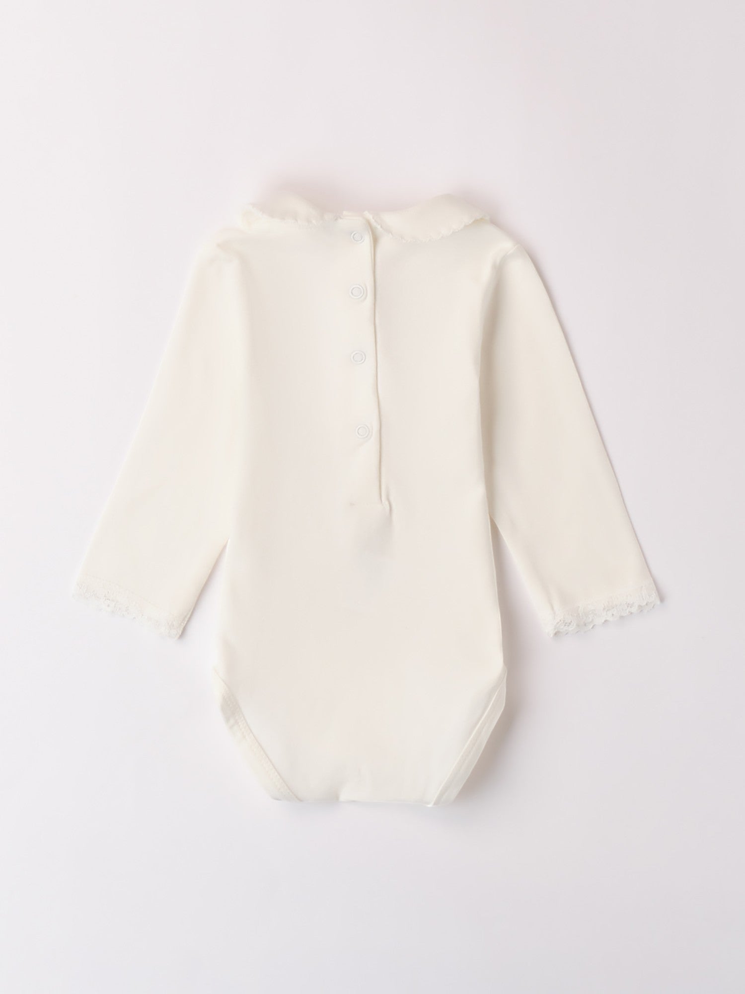 White Sleeve Cotton Bodysuit 3B705/0112