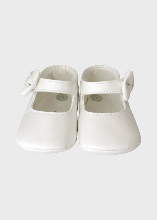 White Satin Ballerina with Bow SF4306/20