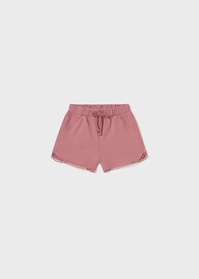Comfortable Cotton Bermuda Shorts Pink 603/22