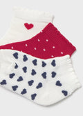 Pack 3 Calzini Cotone Rosso 10141/42 corredino e abbigliamento neonato | NANU' BABY